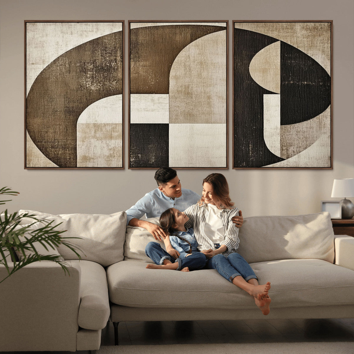Wabi Sabi Abstract Wall Art | Geometric Modern Minimalist
