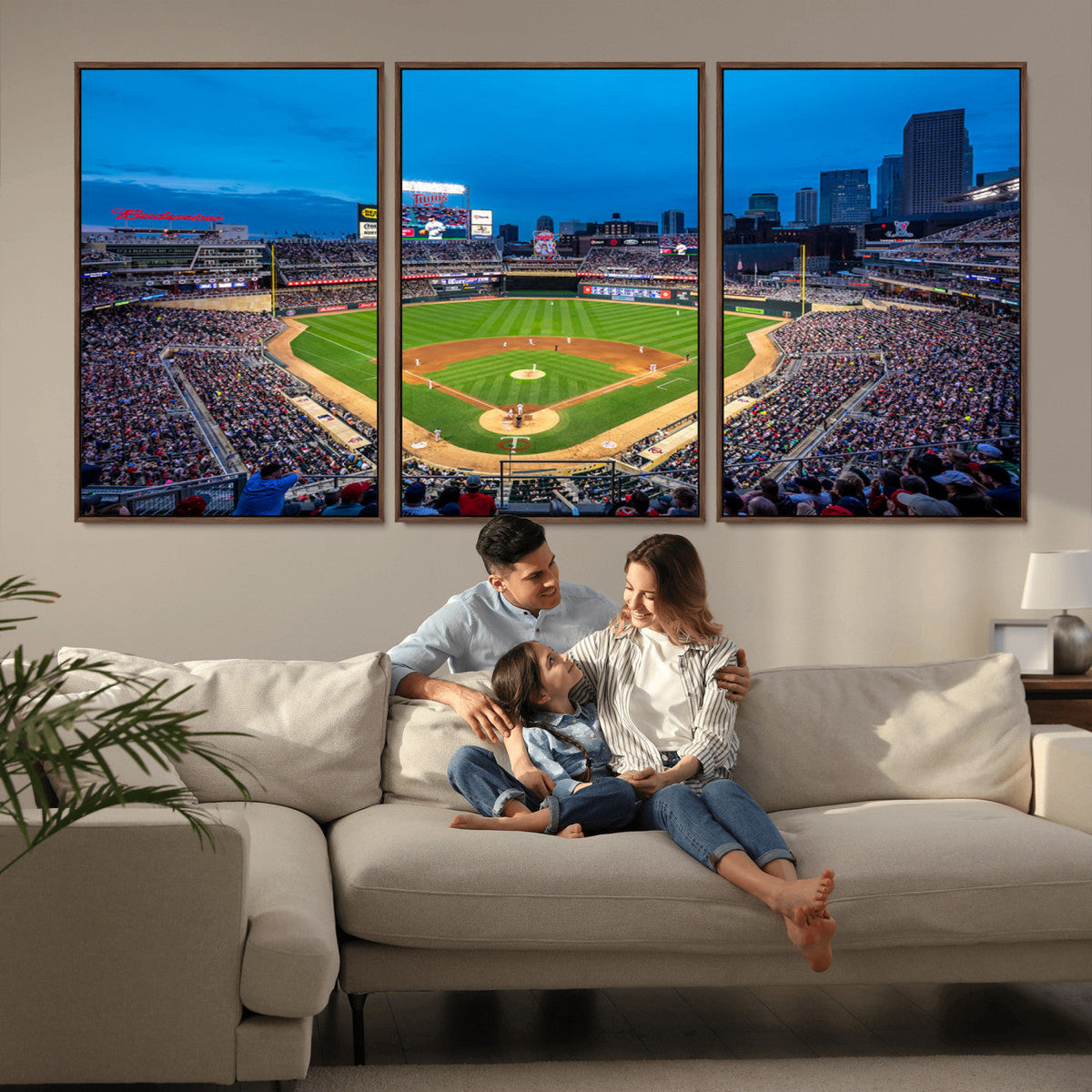 Target Field Stadium Wall Art Canvas Print – Minnesota Twins