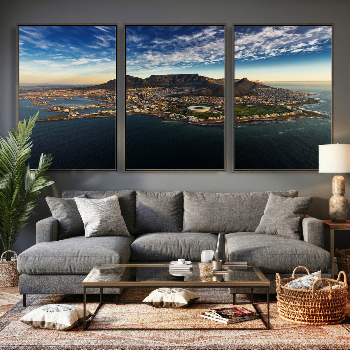 Cape Town Skyline Wall Art Canvas Print – Table Mountain