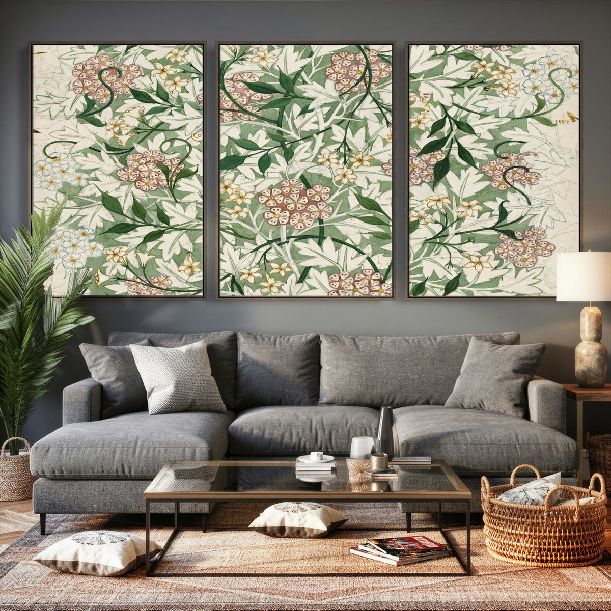William Morris Jasmine 1872 Canvas Wall Art — Arts and