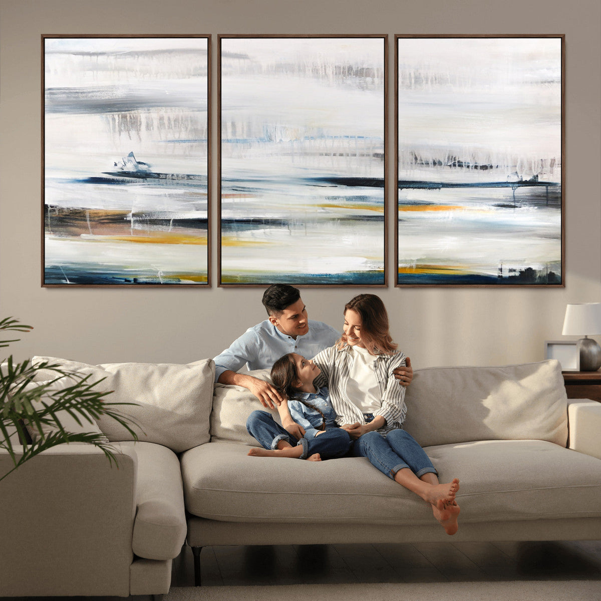 Soft Color Abstract Canvas Print