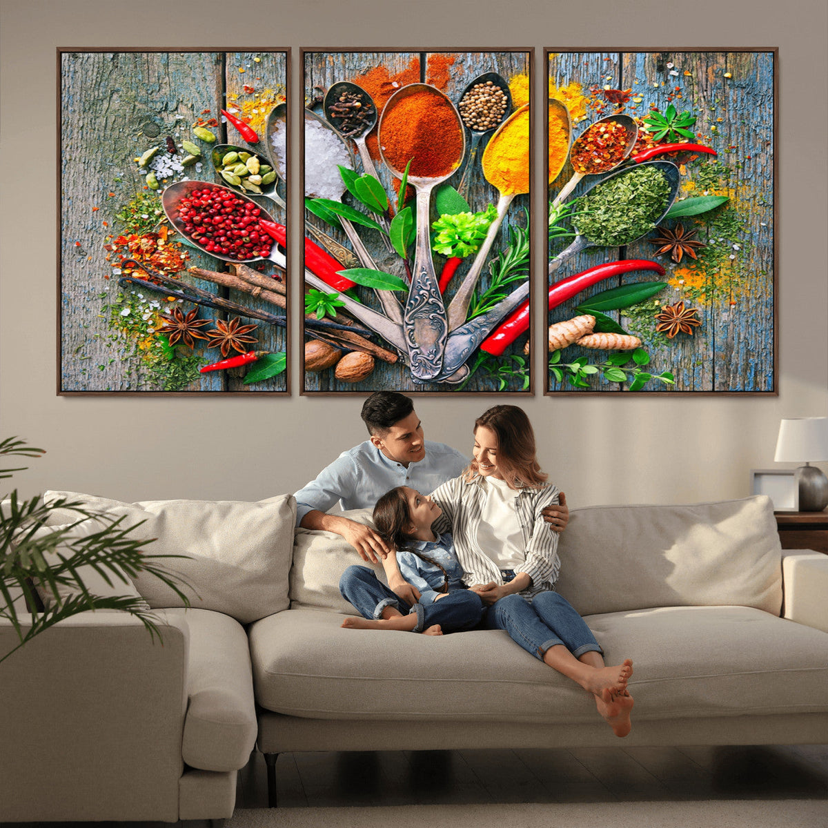Spoonful of Spices Cooking Wall Art Canvas Print - Vibrant
