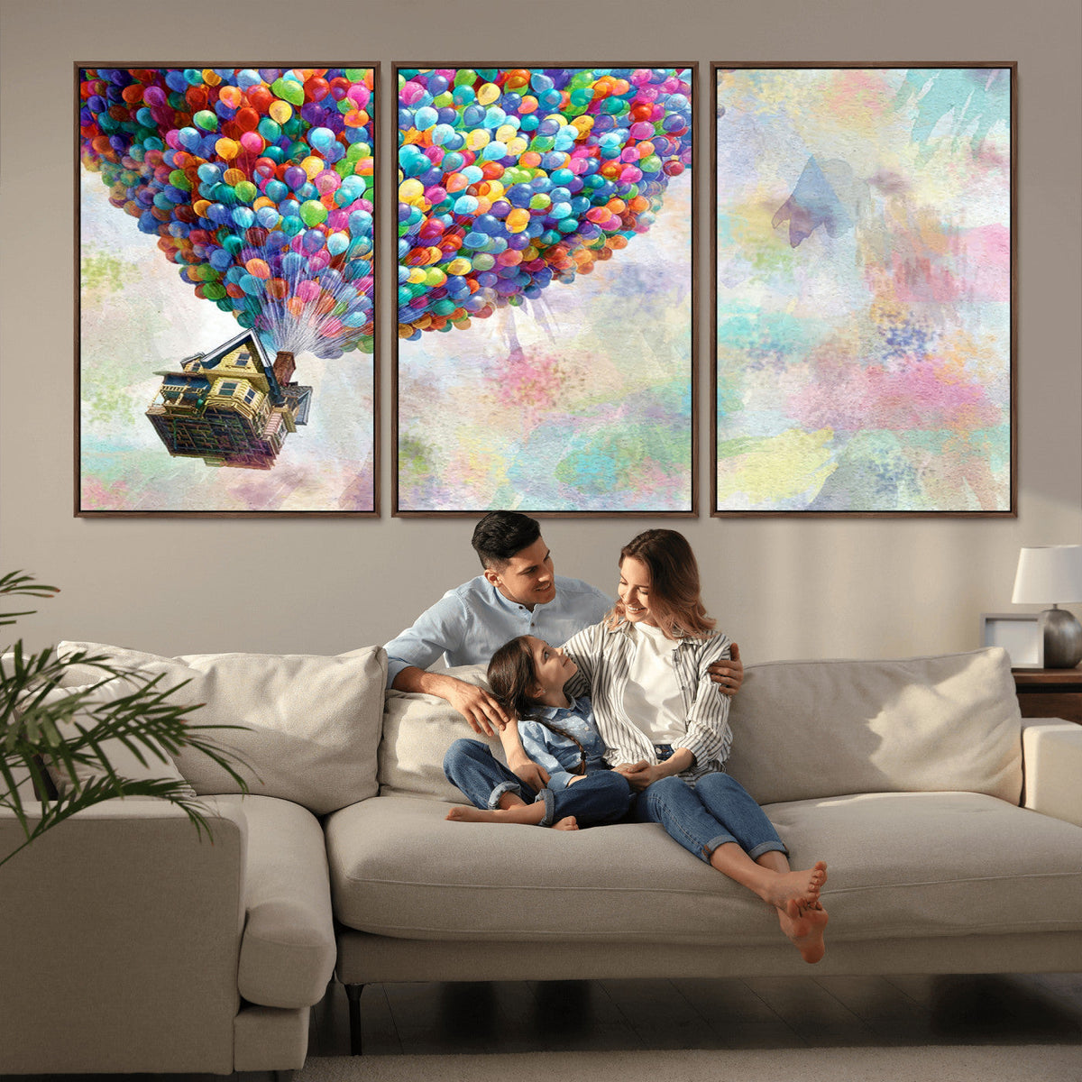 Up Pixar Poster, Look Up Pixar Wall Art, Up Pixar Canvas,