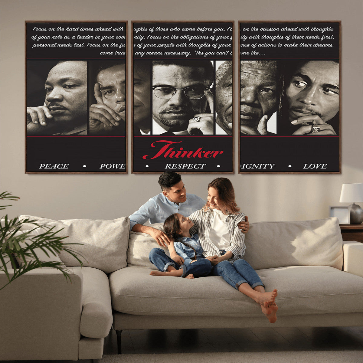 Thinkers of Wall Art Canvas Print - Inspirational Wall Art