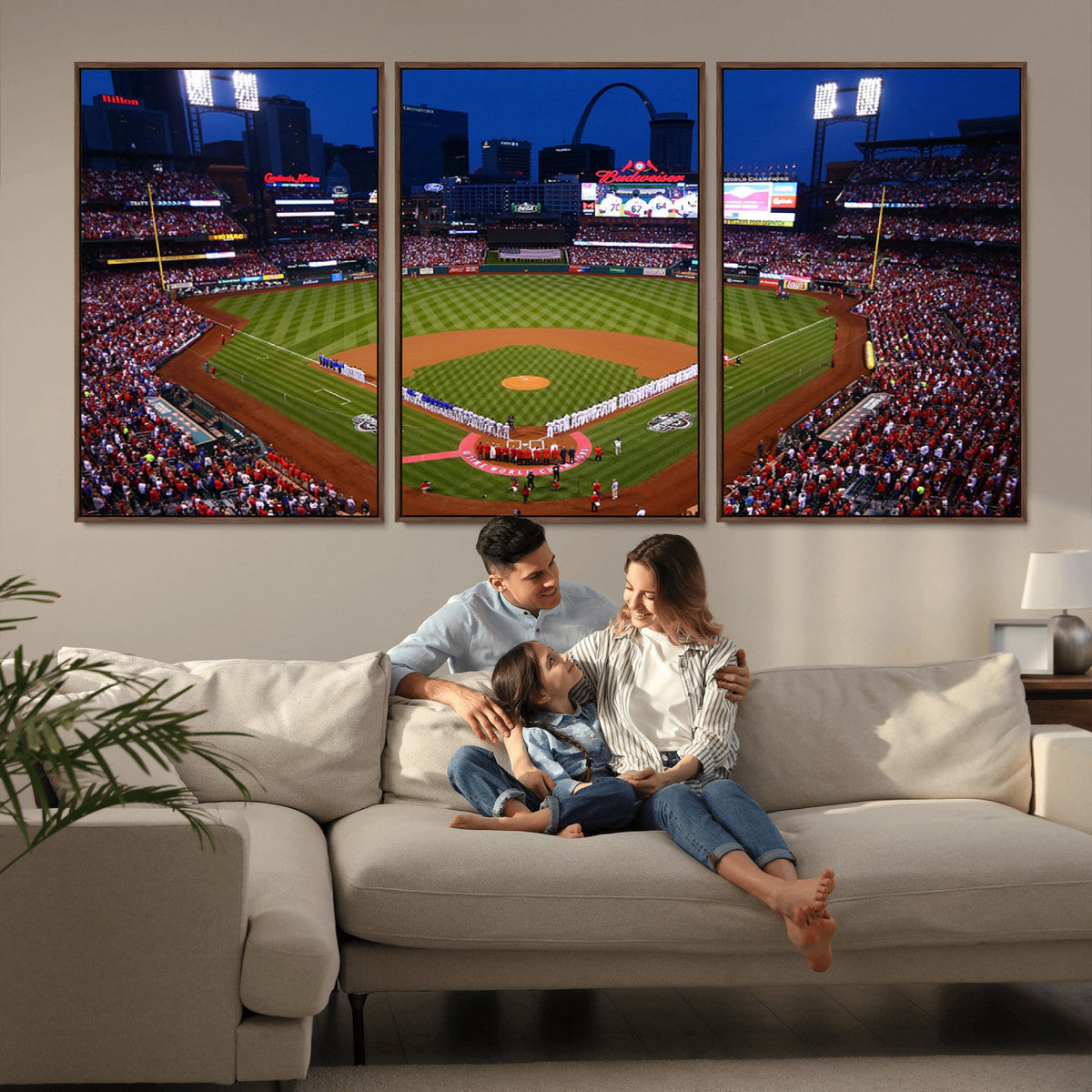 St. Louis Cardinals Baseball Team Print - Busch Stadium Wall