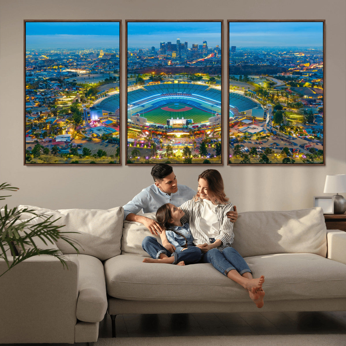 Los Angeles Dodgers Wall Art Canvas, Dodger Stadium Wall Art