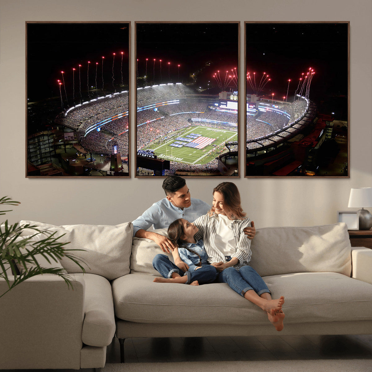 New England Patriots Team Print Wall Art- Foxborough