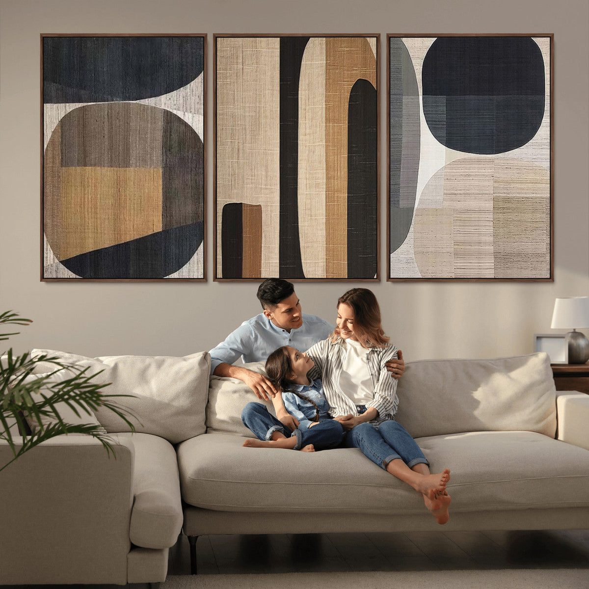 Wabi Sabi Canvas Print - Geometric Abstract Wall Art Canvas