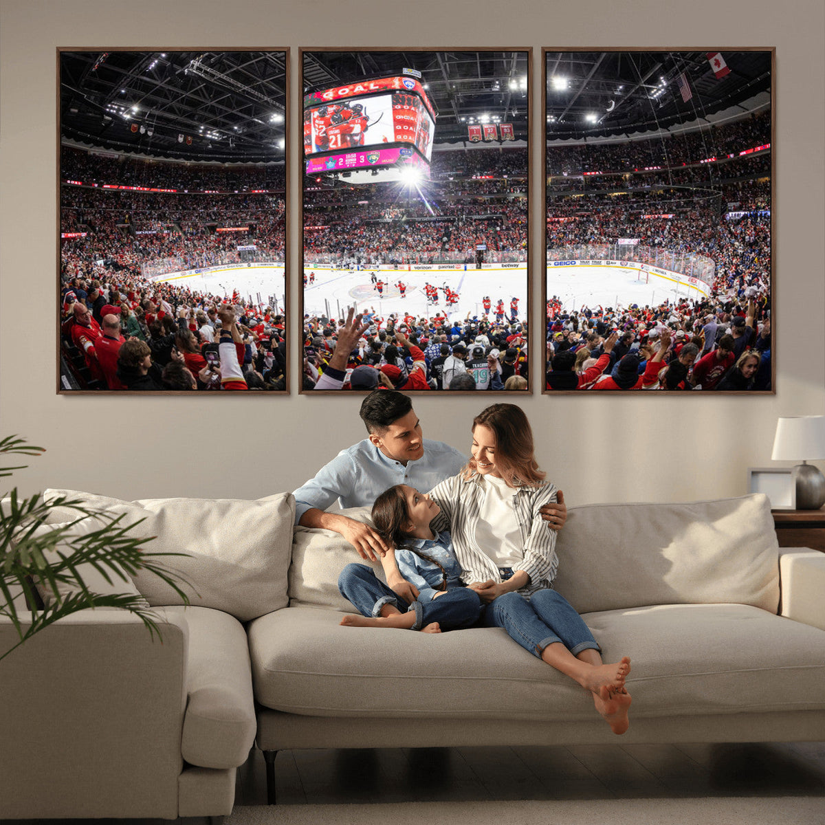 Amerant Bank Arena Wall Art Canvas Print - Basketball Arena