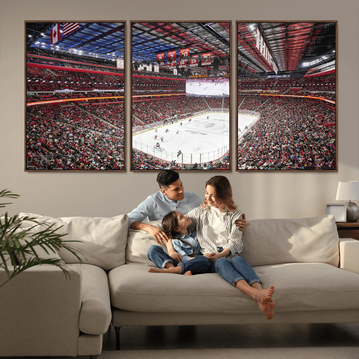 Barton Malow Little Caesars Arena Detroit Wall Art Canvas