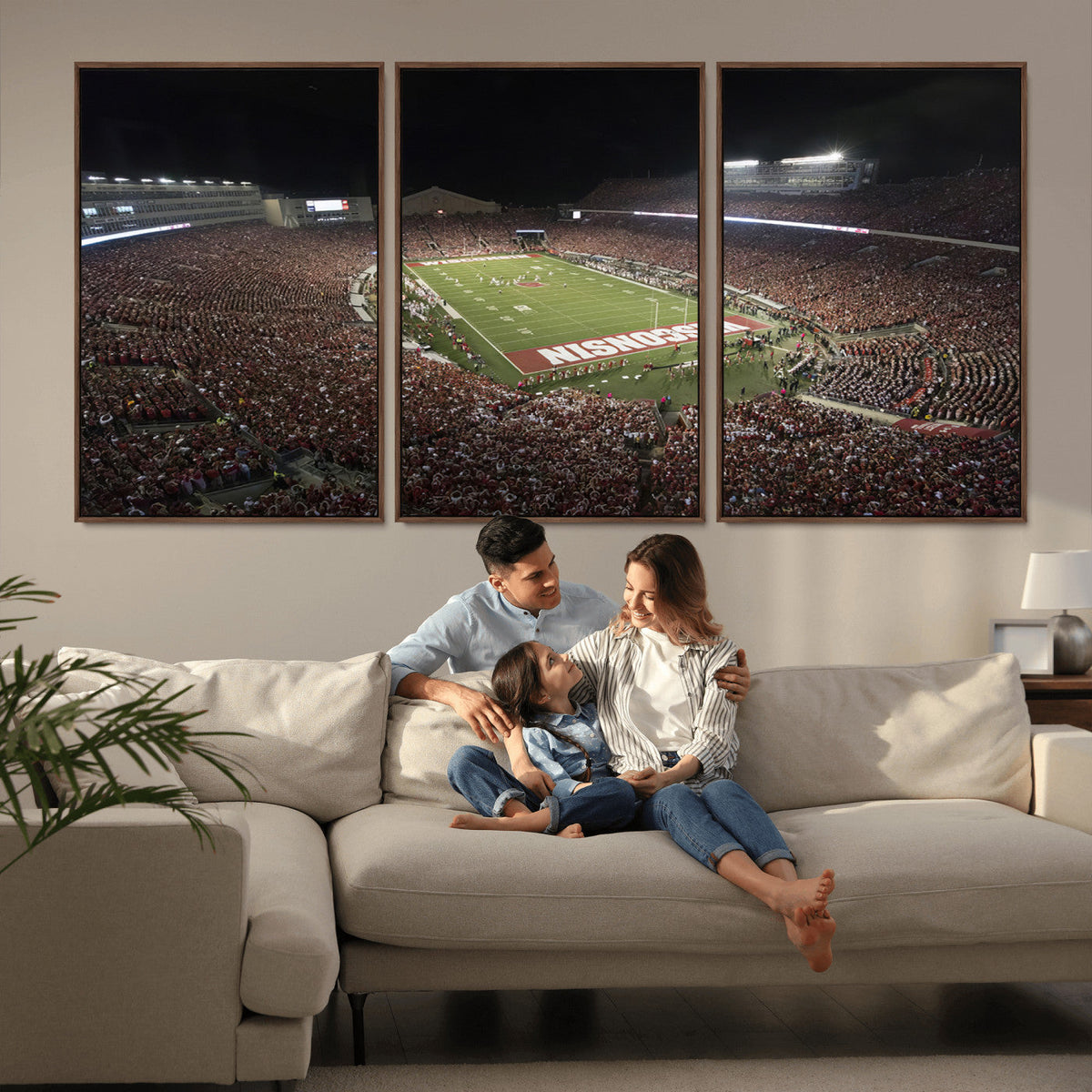 Wisconsin Badgers Football Team Print - Madison Camp Randall