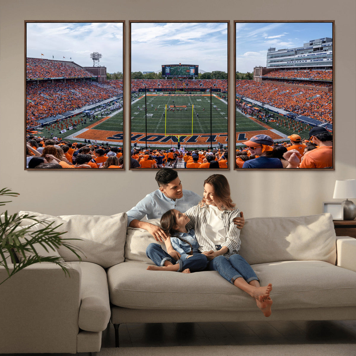 University of Illinois Fighting Illini Football Team Print