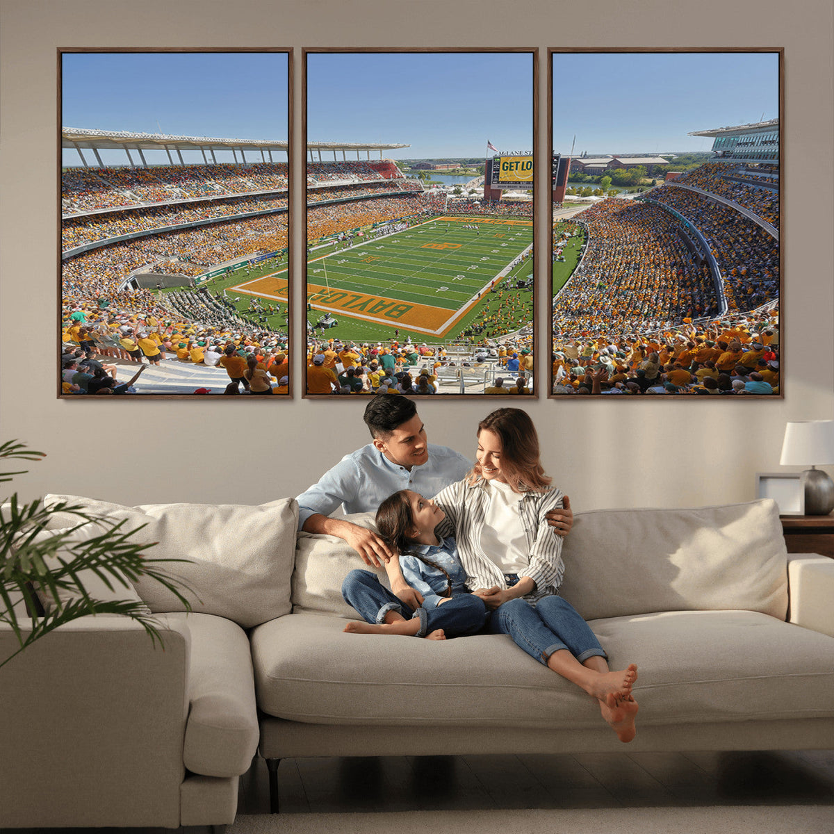 Baylor University Bears Football Team Print - Waco McLane