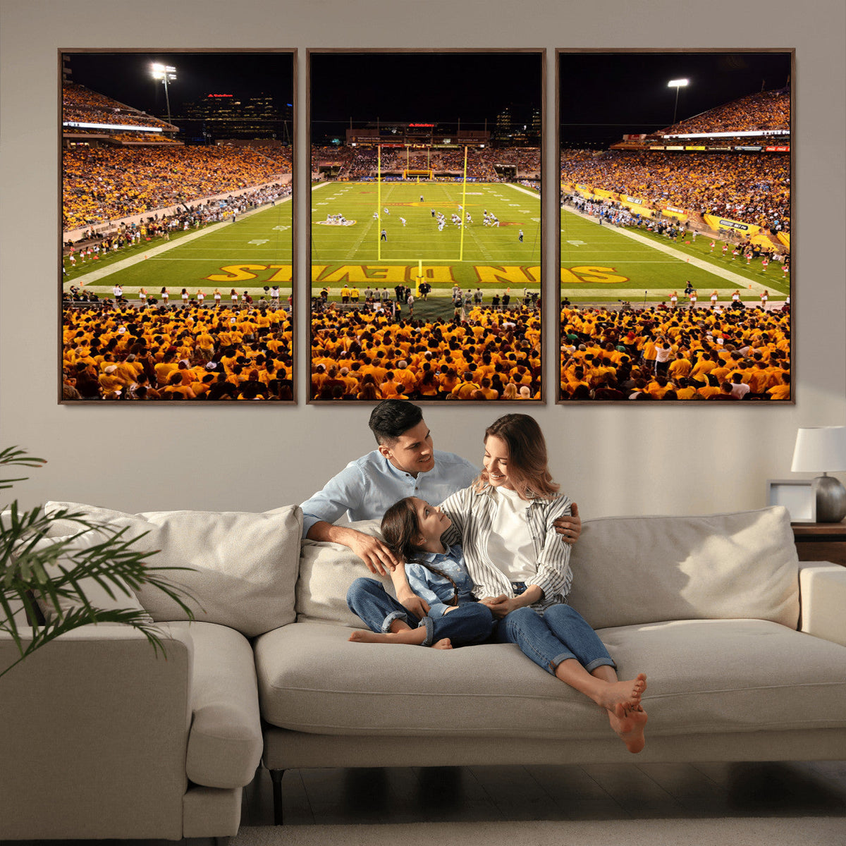 ASU Sun Devils Football Team Print - Phoenix Mountain
