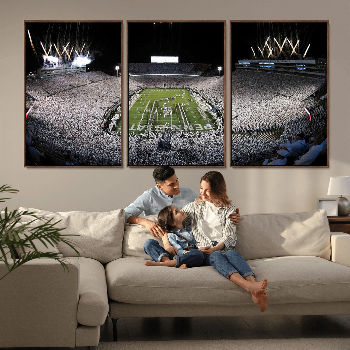 Penn State Beaver Stadium Canvas Wall Art - Nittany Lions