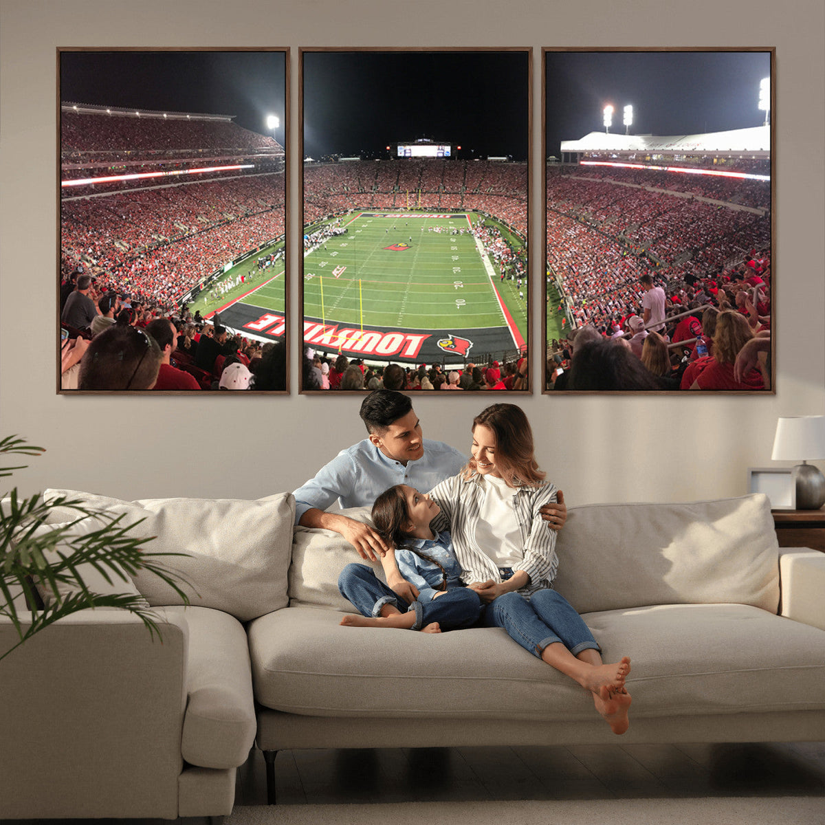 University of Louisville Cardinals Football Team Print -
