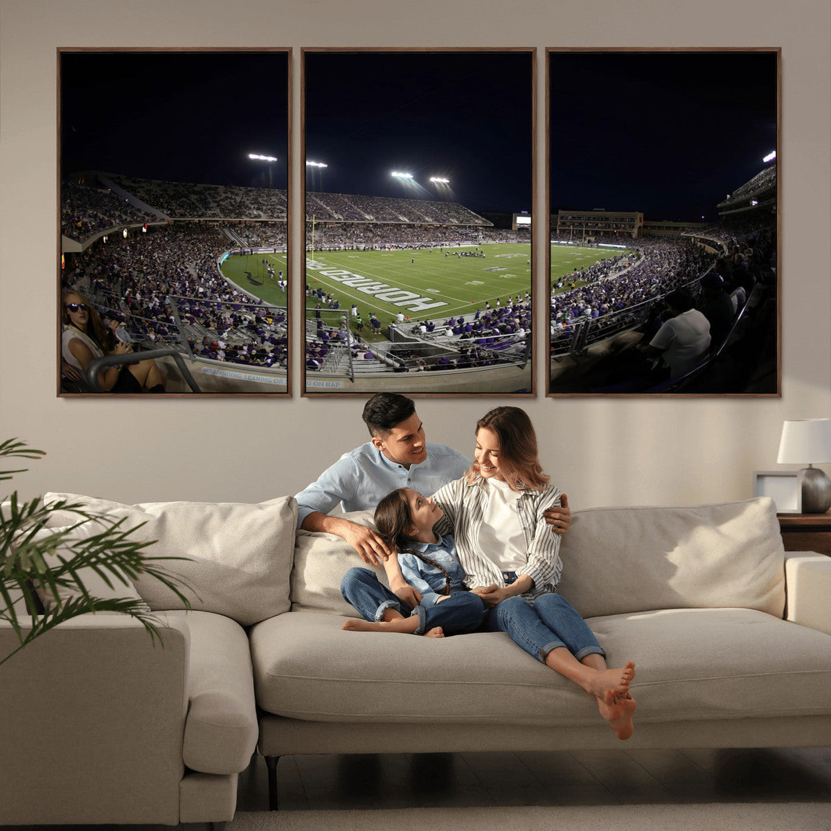 TCU Horned Frogs Football Team Print - Fort Worth Amon G.