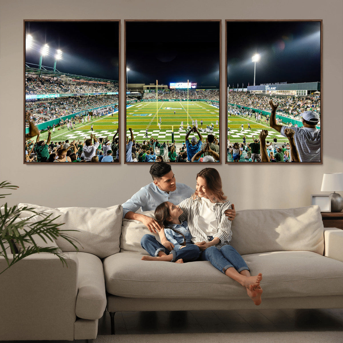 The Tulane University Green Wave Football Team Print - New
