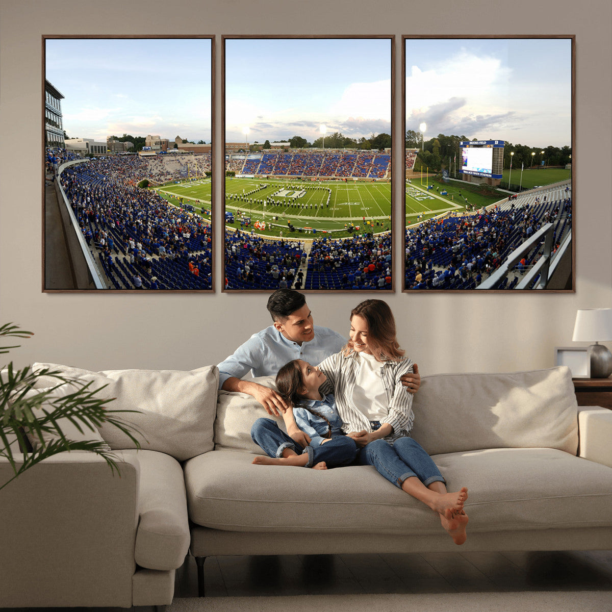 The Duke University Blue Devils Football Team Print - Durham