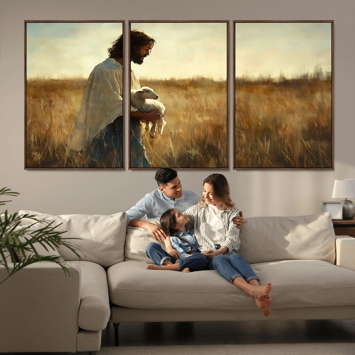 Jesus the Good Shepherd Wall Art Canvas Print -