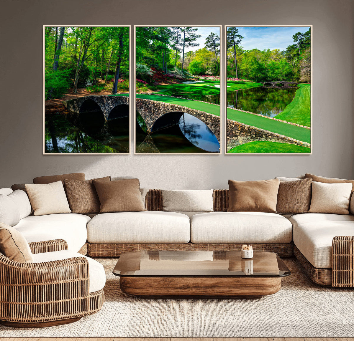 Augusta National Golf Club Wall Art - Panoramic Bridge &