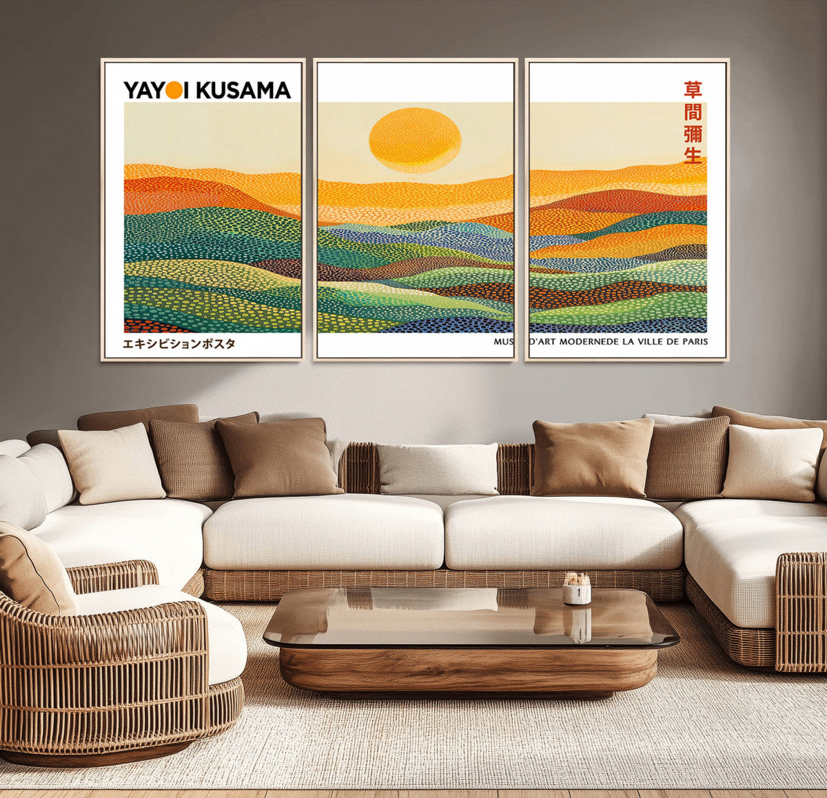 Framed Yayoi Kusama 1986 Wall Art Print – Japanese Wall Art