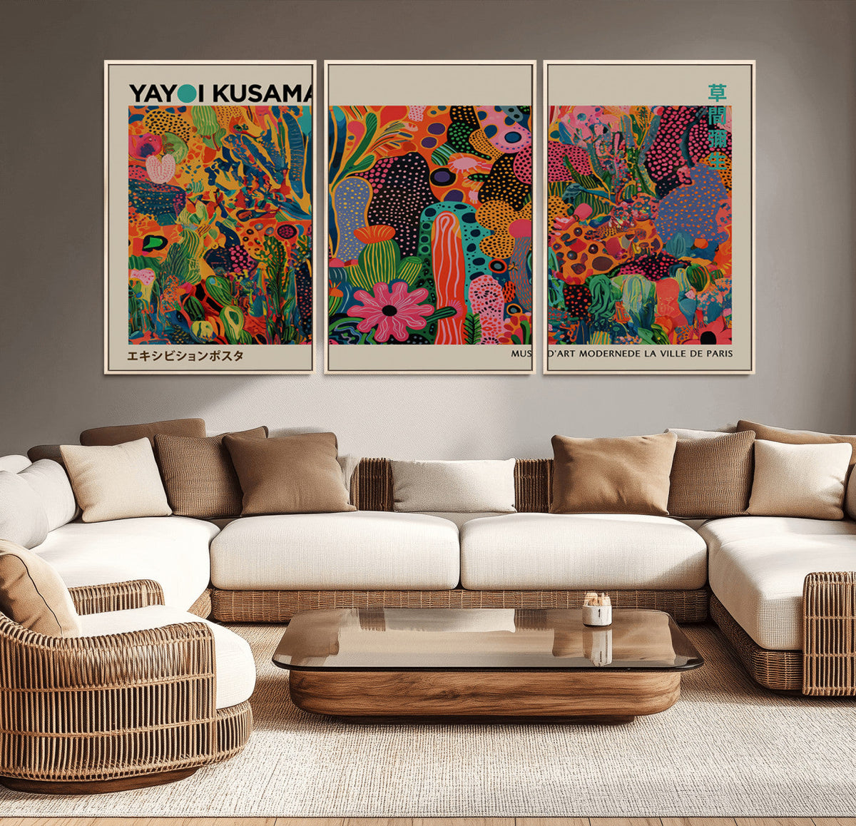 Framed Yayoi Kusama 1986 Wall Art Print – Japanese Wall Art