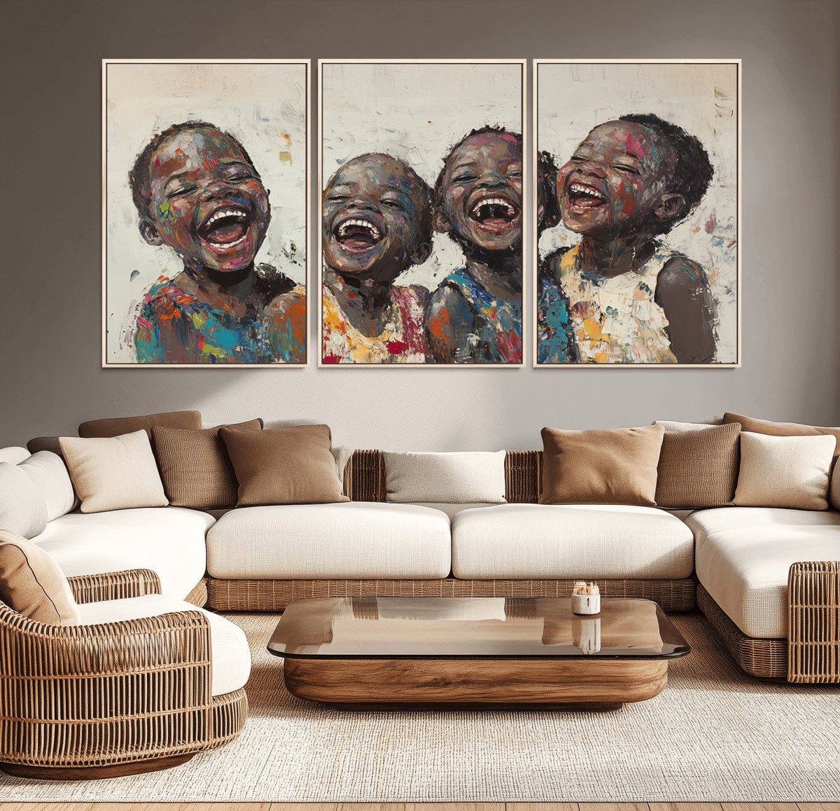 Shai Yossef Print - Joyful Childhood Canvas Wall Art -