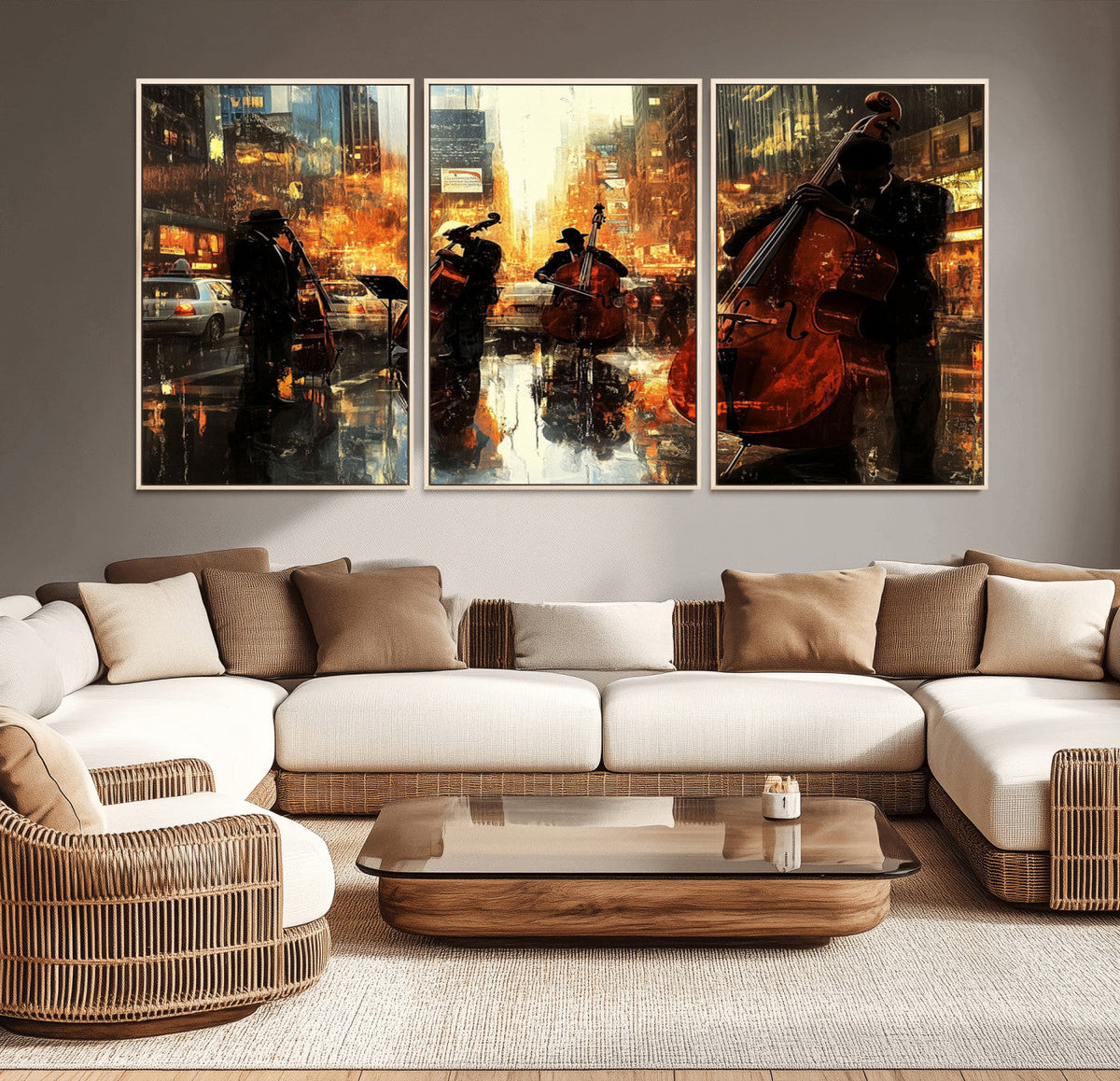 Jazz Wall Art Canvas Print – Colorful Musical Instrument