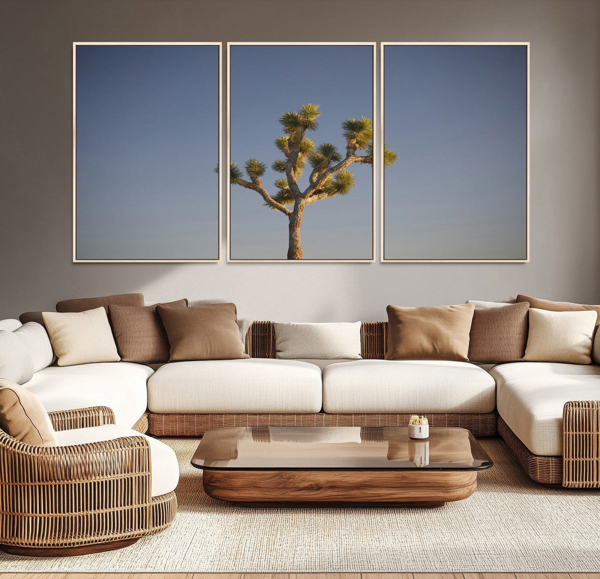 Joshua Tree Wall Art Canvas Print – Framed Southwestern