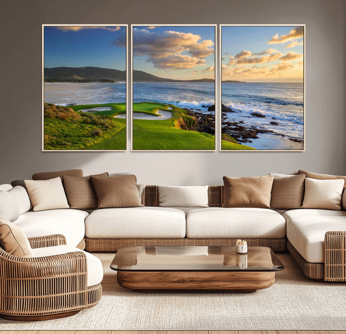 Pebble Beach Golf Links Wall Art Canvas Print – Iconic