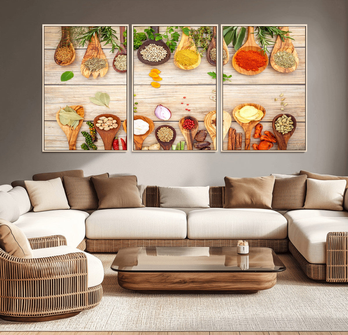 Kitchen Spice on the Table Wall Art, Kitchen Spice Wall Art