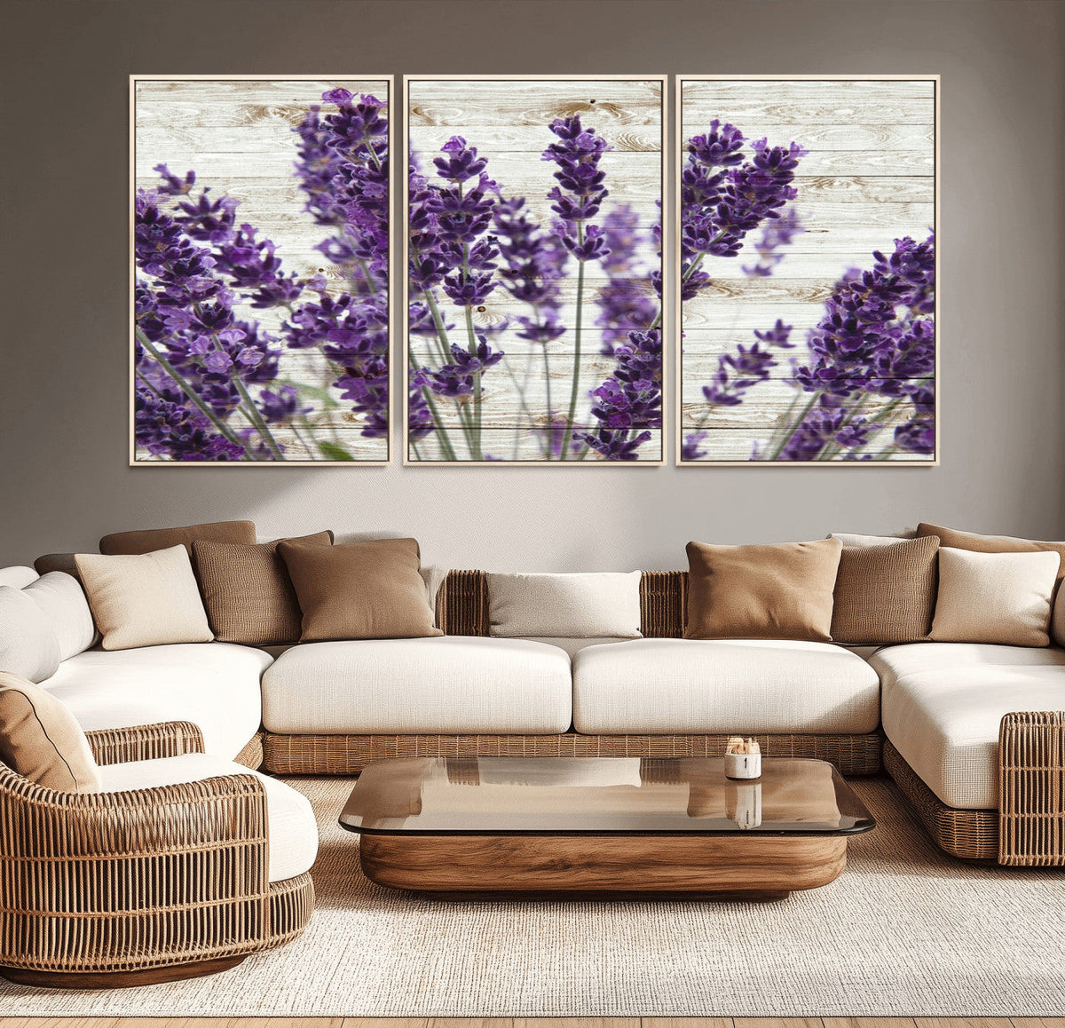 Lavender Herb Wall Art Canvas Print