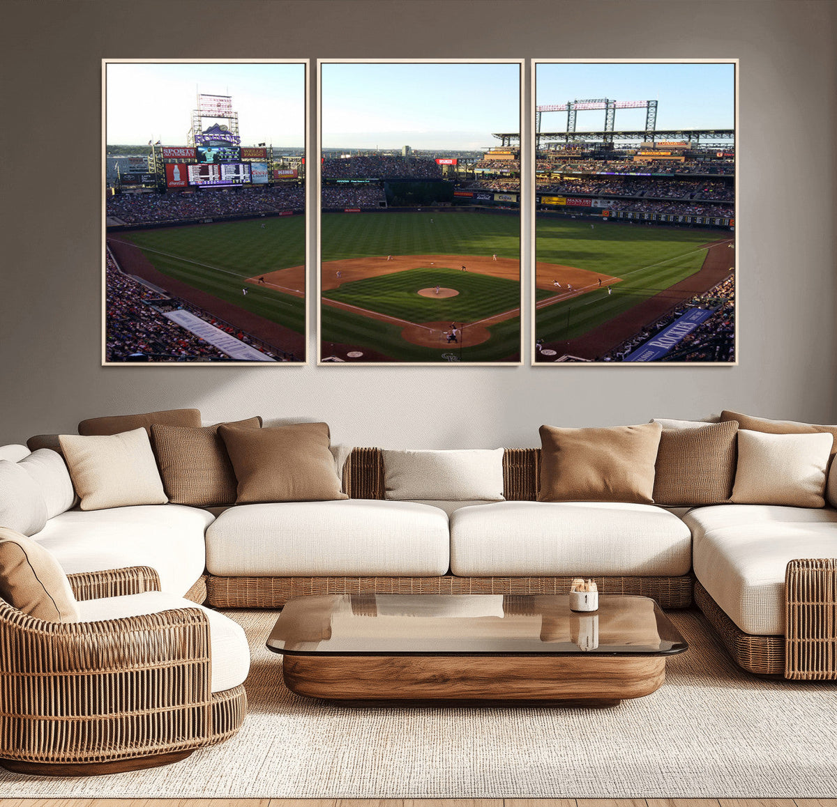 Colorado Rockies Coors Field Wall Art Canvas Print - MLB