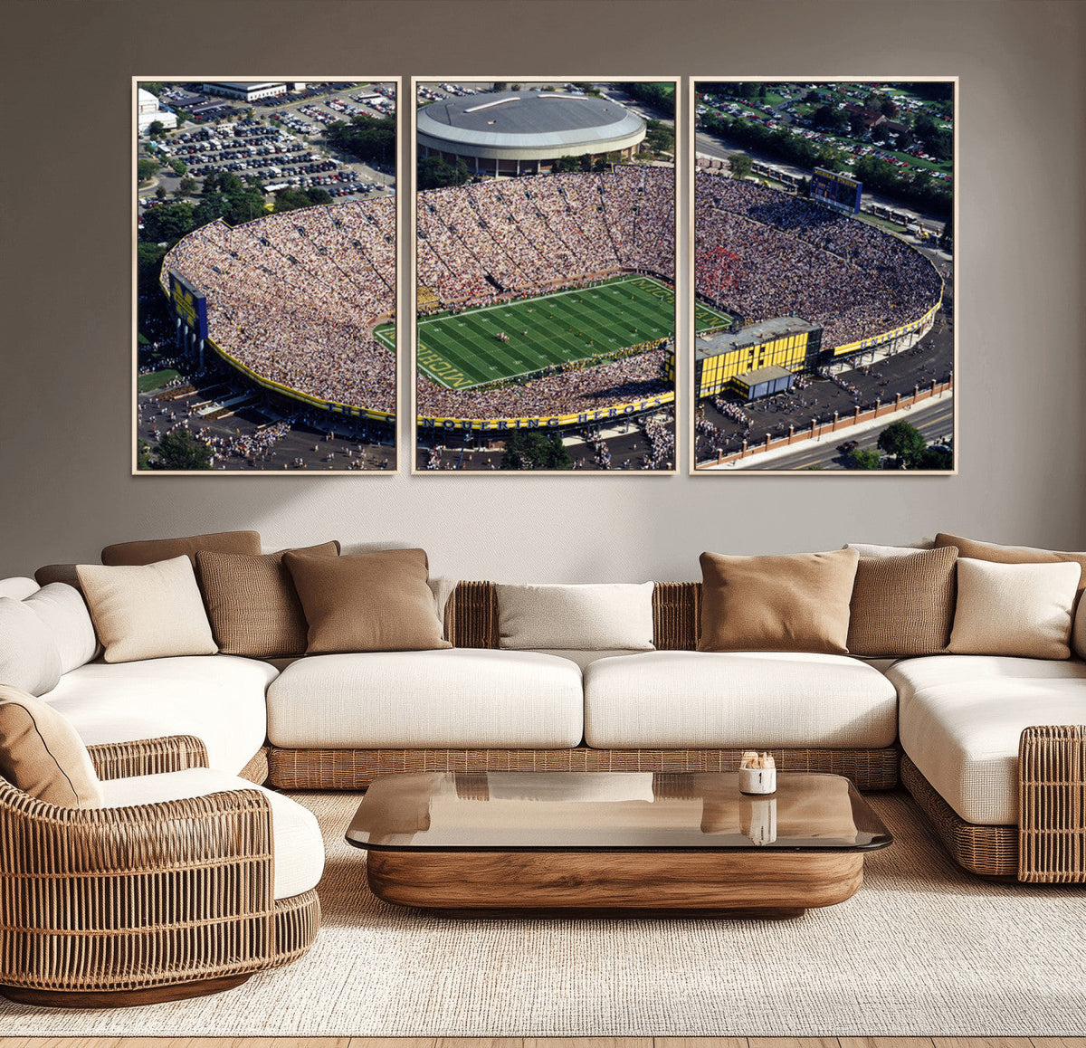 Michigan Wolverines Football Team Print - Ann Arbor Michigan