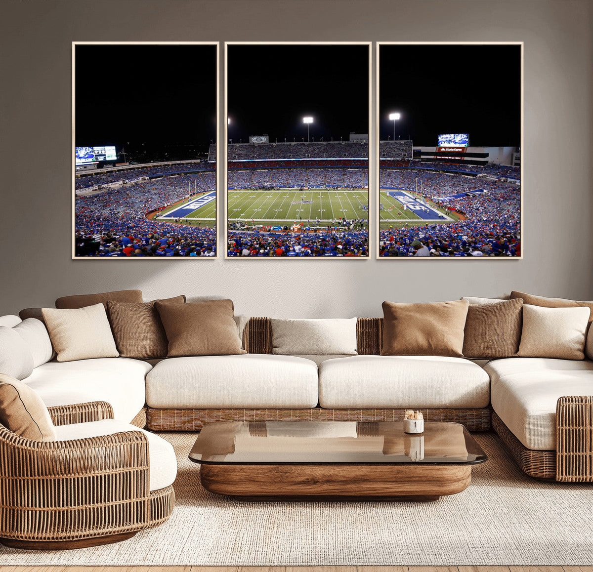 Buffalo Bills Wall Art - Buffalo Bills Stadium Canvas Print,