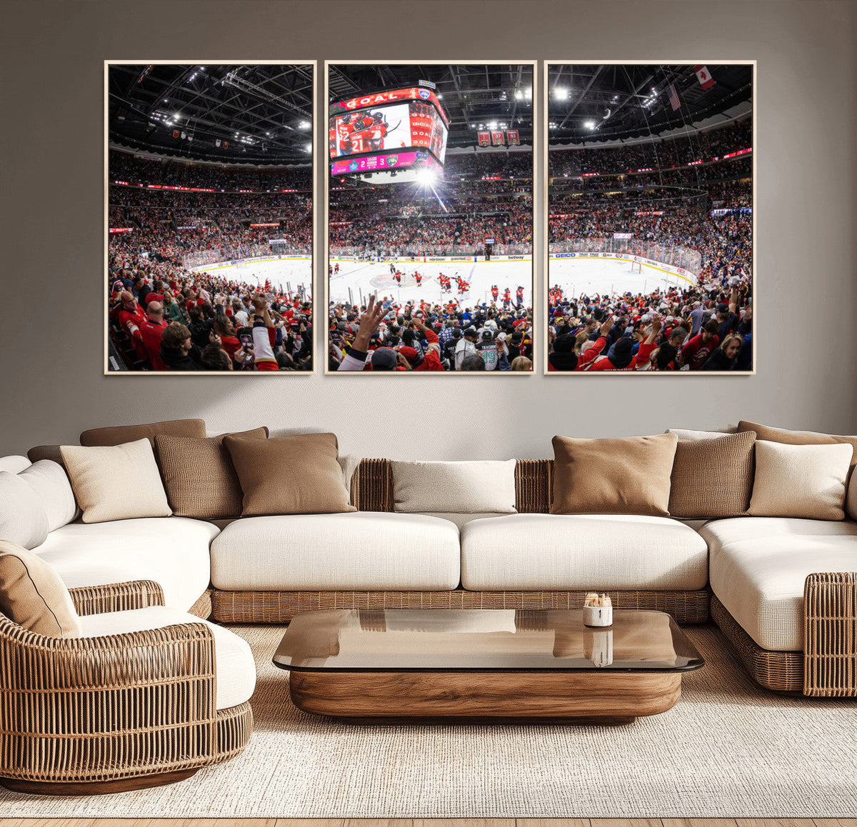 Amerant Bank Arena Wall Art Canvas Print - Basketball Arena