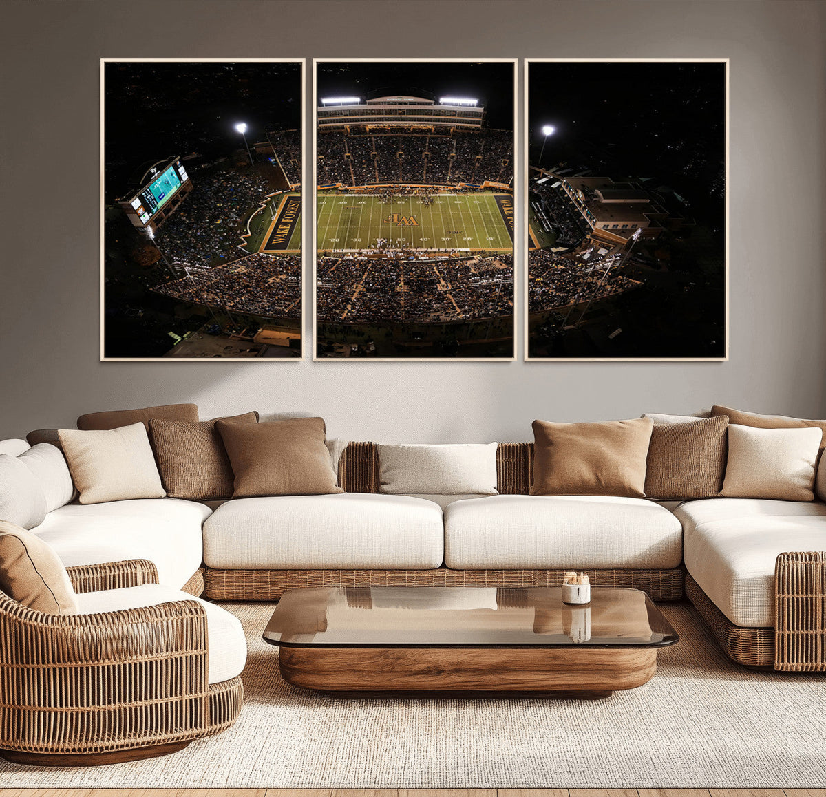 Wake Forest University Demon Deacons Canvas Printi, Football