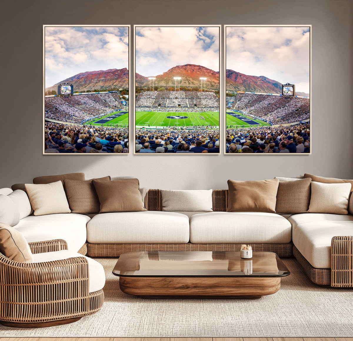 Brigham Young University Cougars Football Team Print - Provo