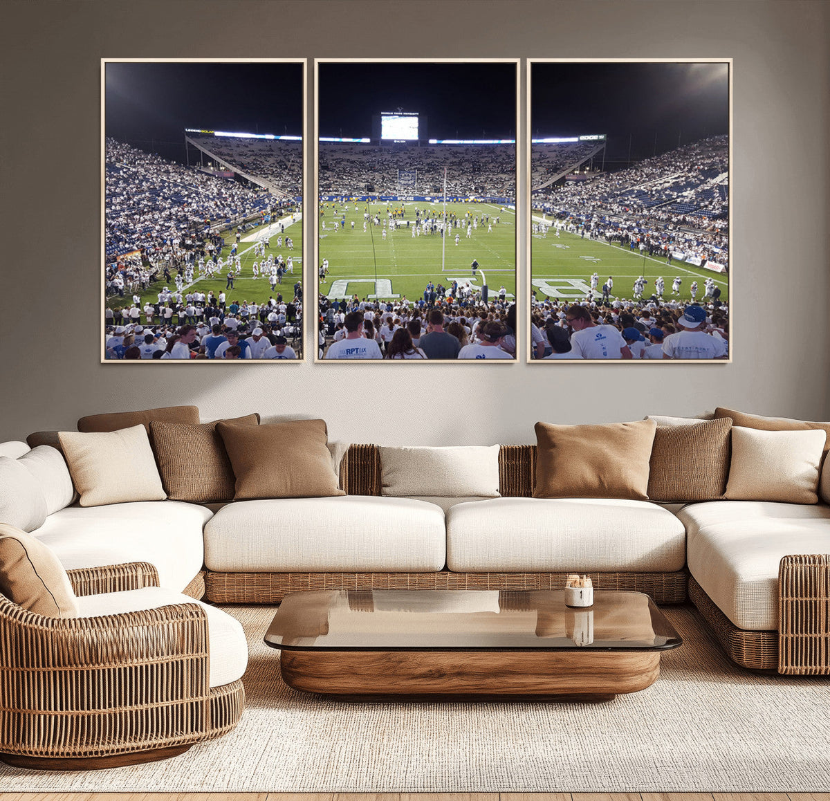 Brigham Young University Cougars Football Print Canvas -