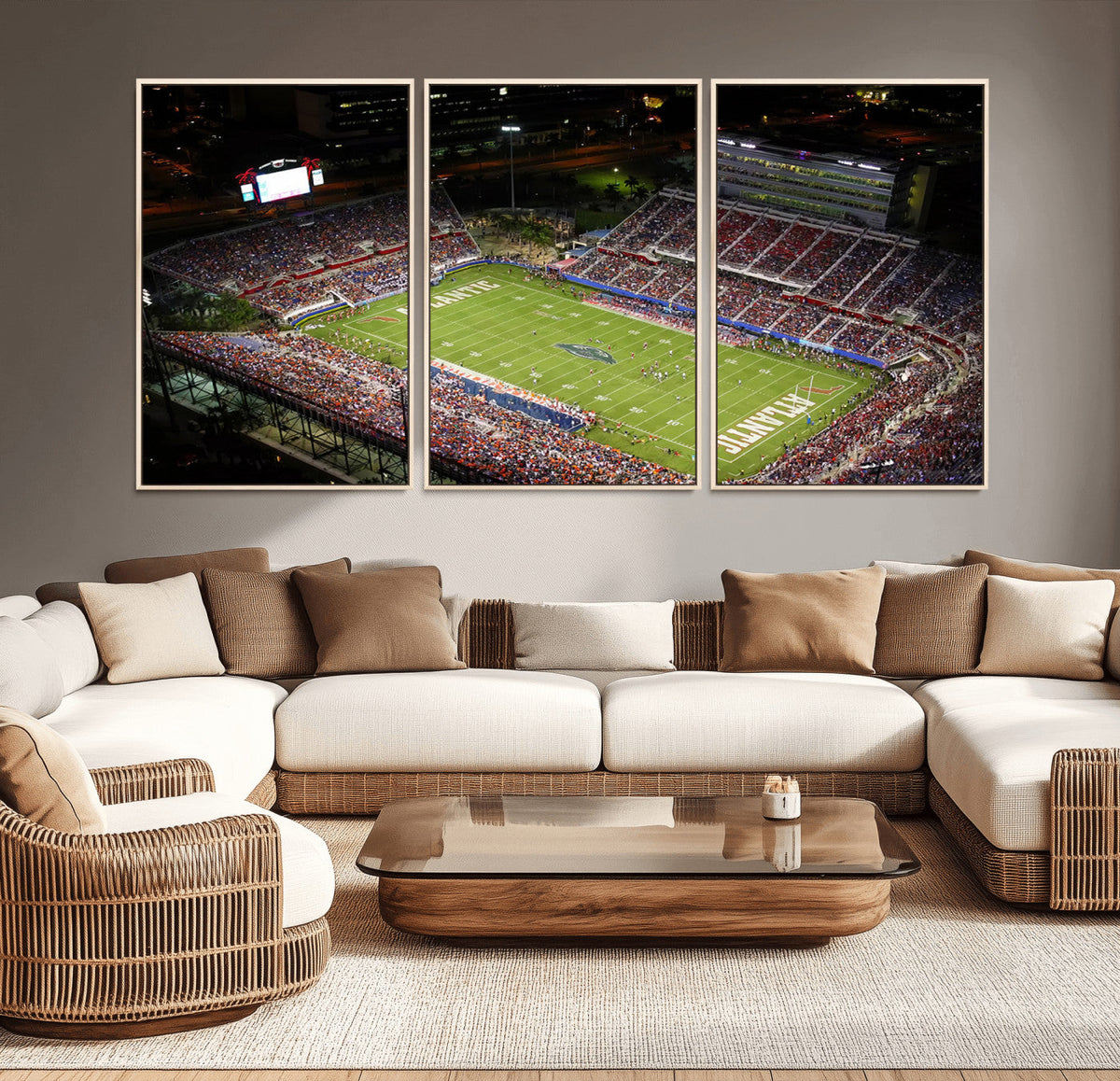 Florida Atlantic University Owls Canvas Print, Football Team