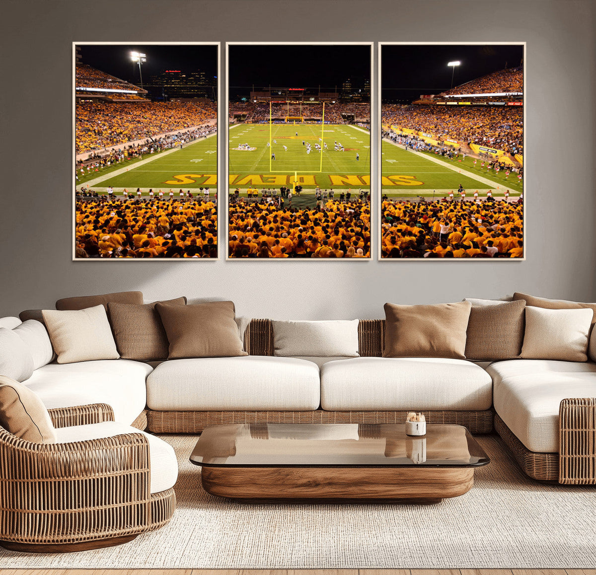 ASU Sun Devils Football Team Print - Phoenix Mountain