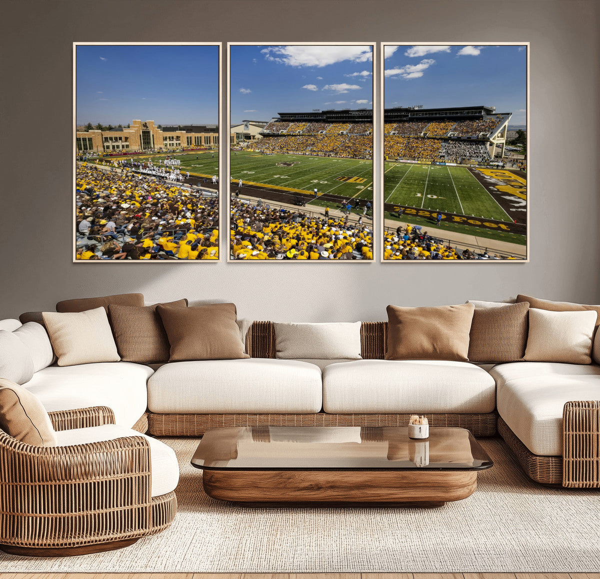 University of Wyoming Cowboys Football Team Print - Laramie