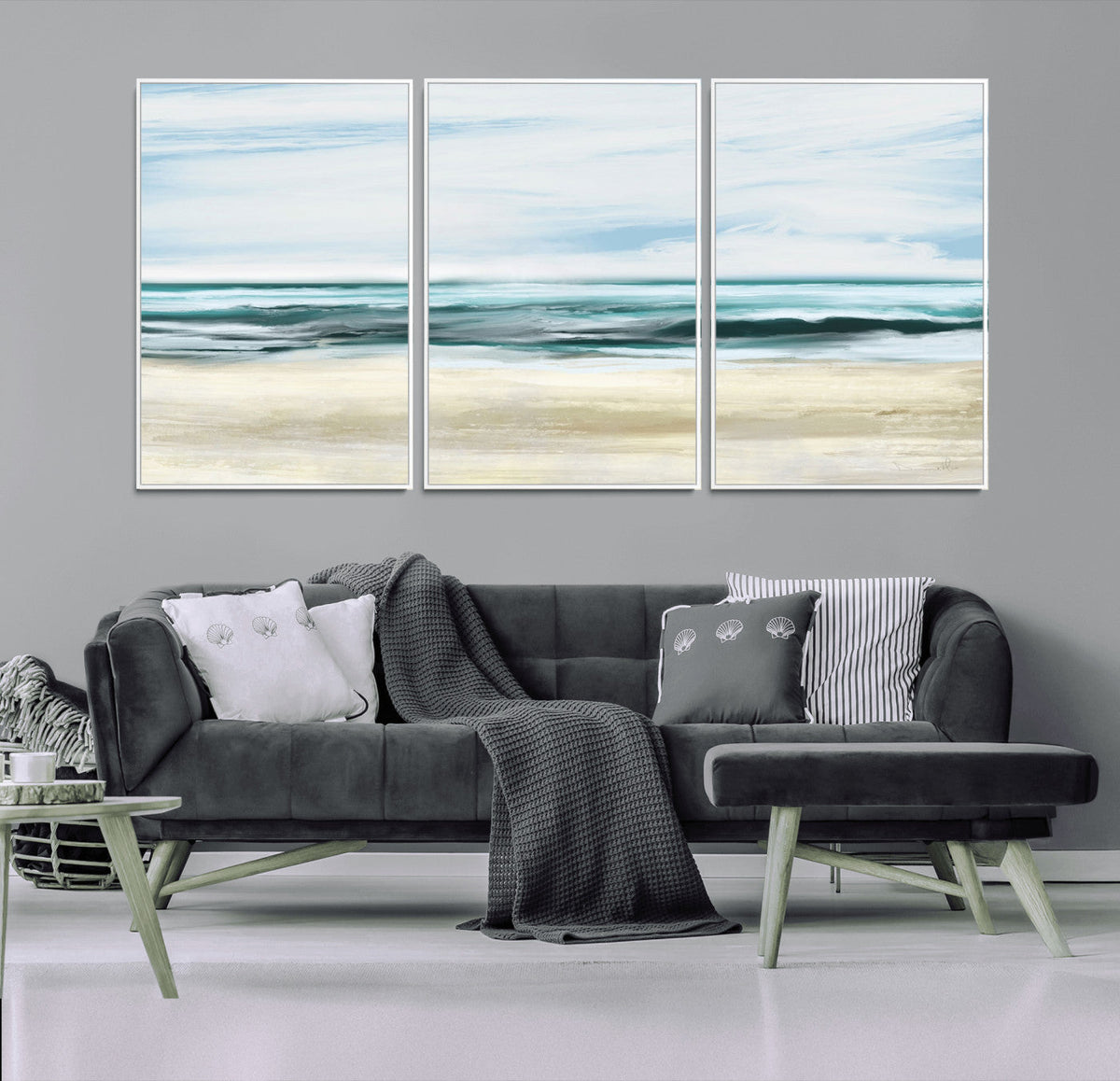Ocean Abstract Wall Art Canvas Print