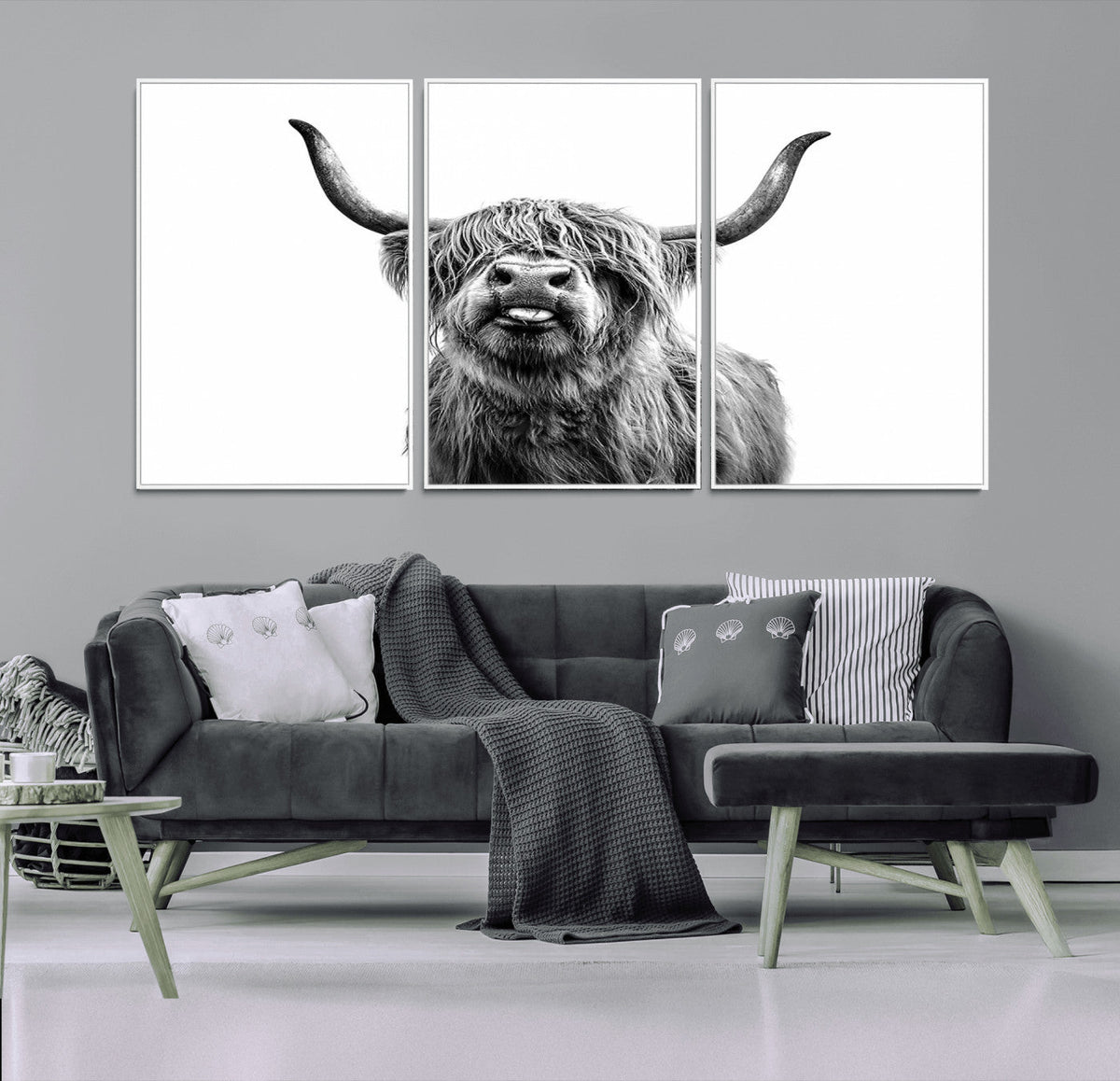 Fanny Scottish Highland Cow Cattle Art Print Farmhouse Wall