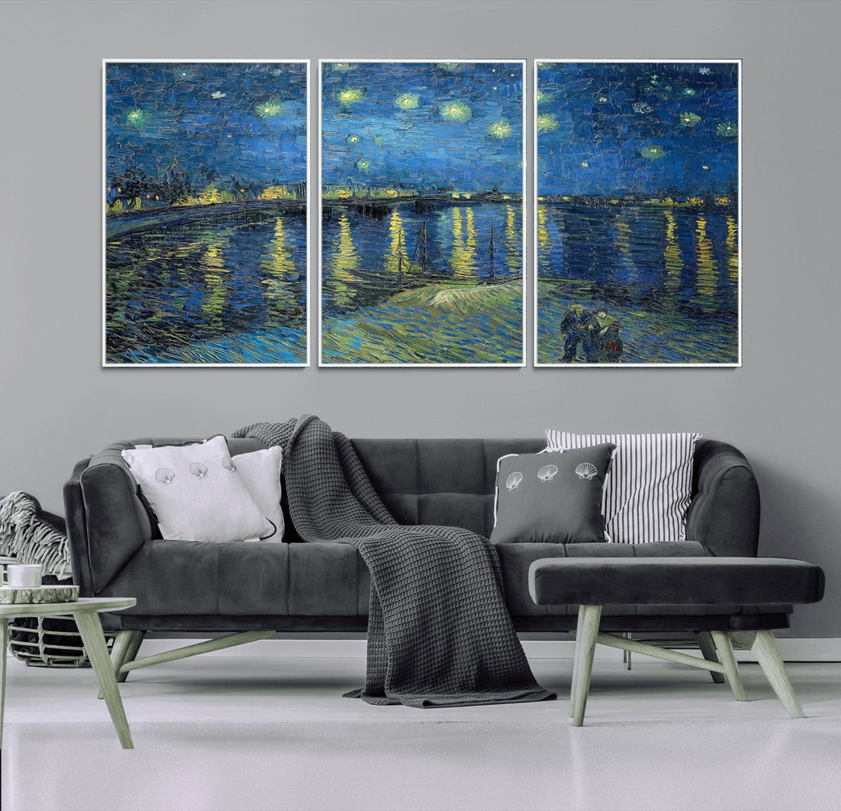 Vincent van Gogh Starry Night over the Rhone Abstract Wall