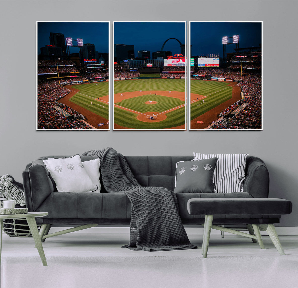 St. Louis Cardinals Baseball Team Print - Busch Stadium Wall