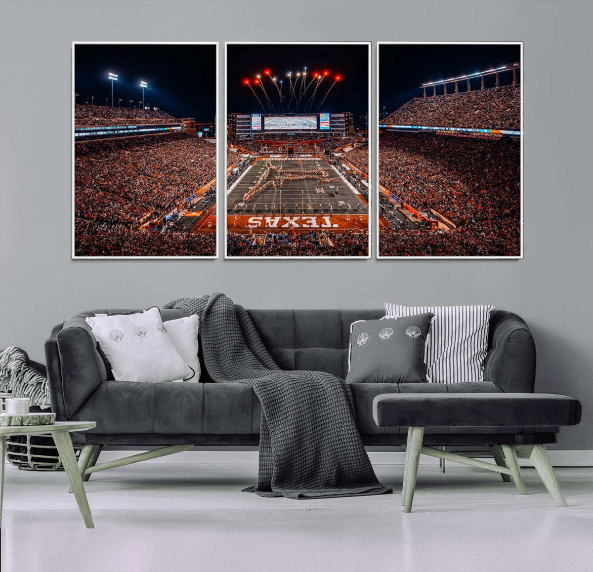 Texas Stadium Night Game Wall Art Canvas Print – Vibrant