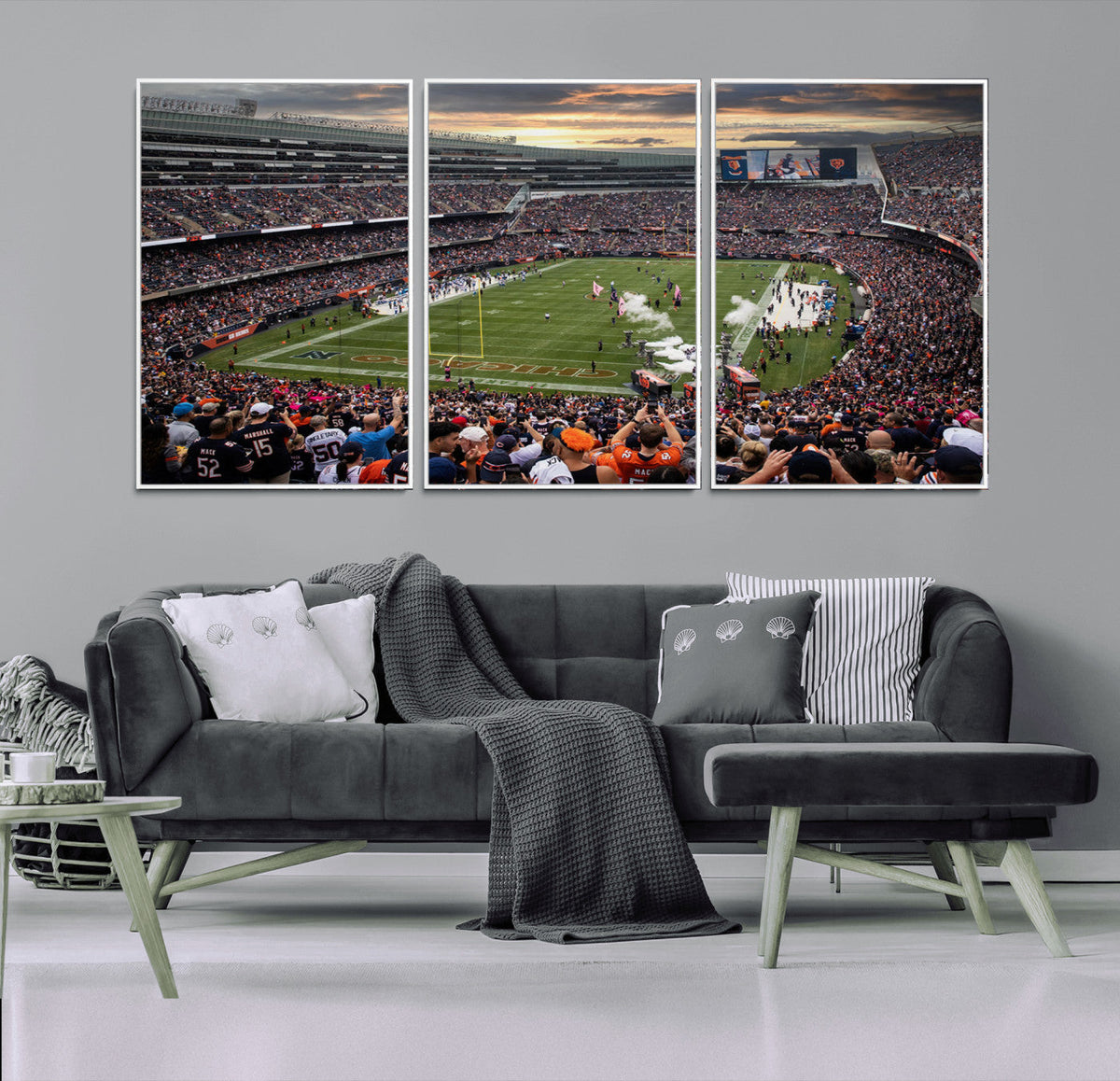 Chicago Bears Soldiers Field Wall Art Canvas Print – Framed