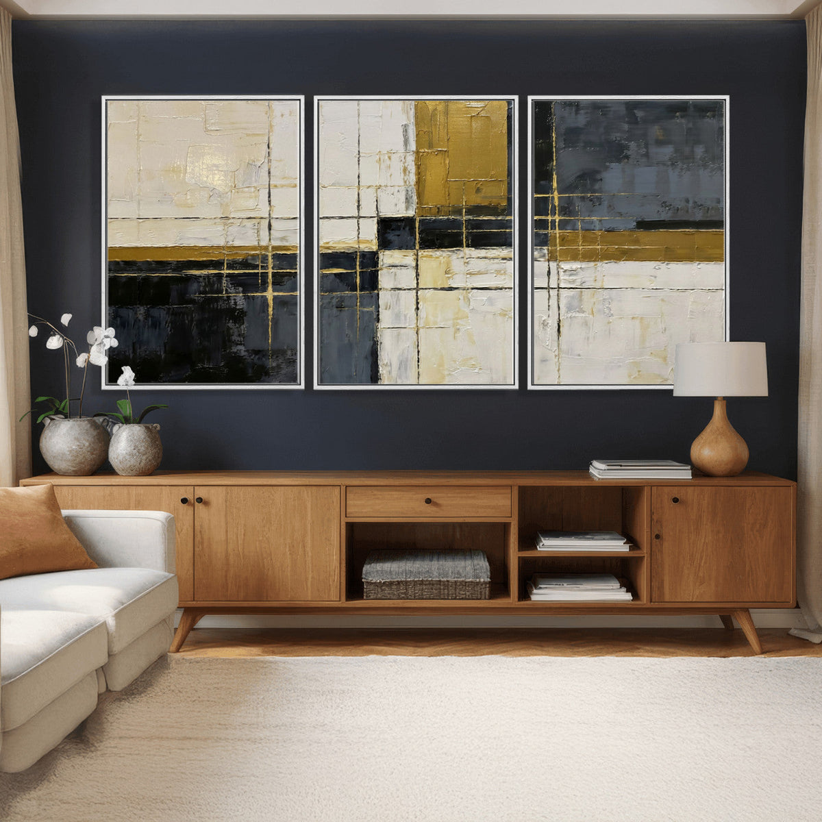 Geometric Abstract Wall Art Canvas Print